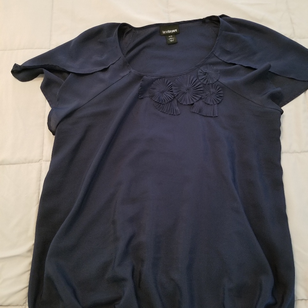Navy blue blouse
